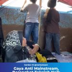 Gaya Anti Minstream, Berangkat Takziah Naik Dam Truk Beralas Kasur Empuk