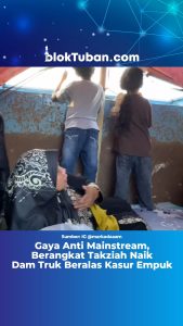 Gaya Anti Minstream, Berangkat Takziah Naik Dam Truk Beralas Kasur Empuk